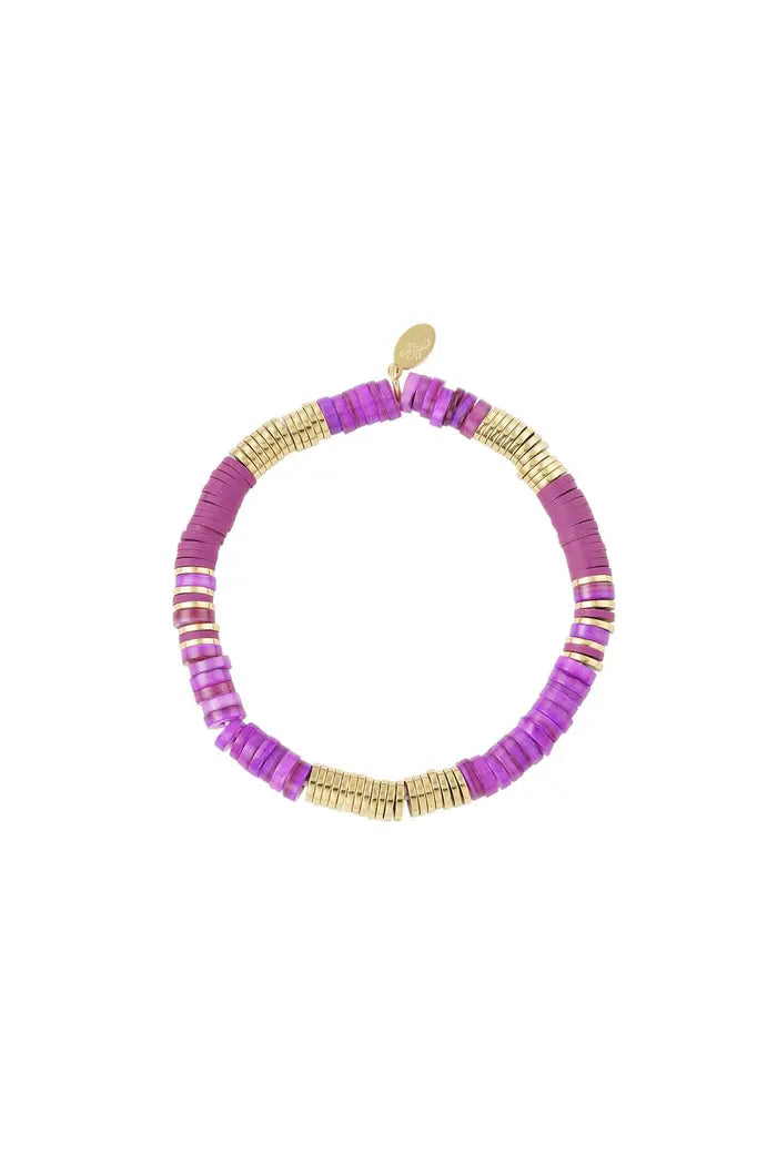 Armband kralen paars - RUBY Conceptstore