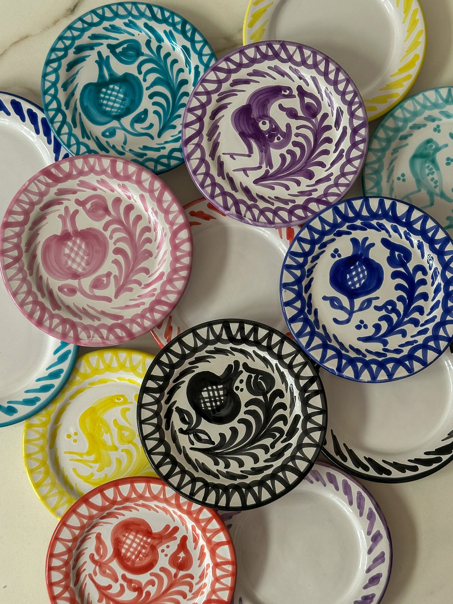 Sideplate Granada Turquoise | Rubia Cerámica