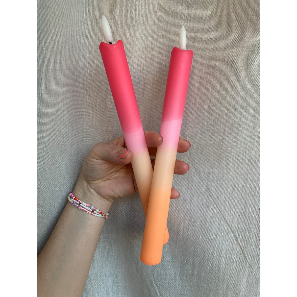 LED kaarsen dip dye (2 stuks) - RUBY Conceptstore