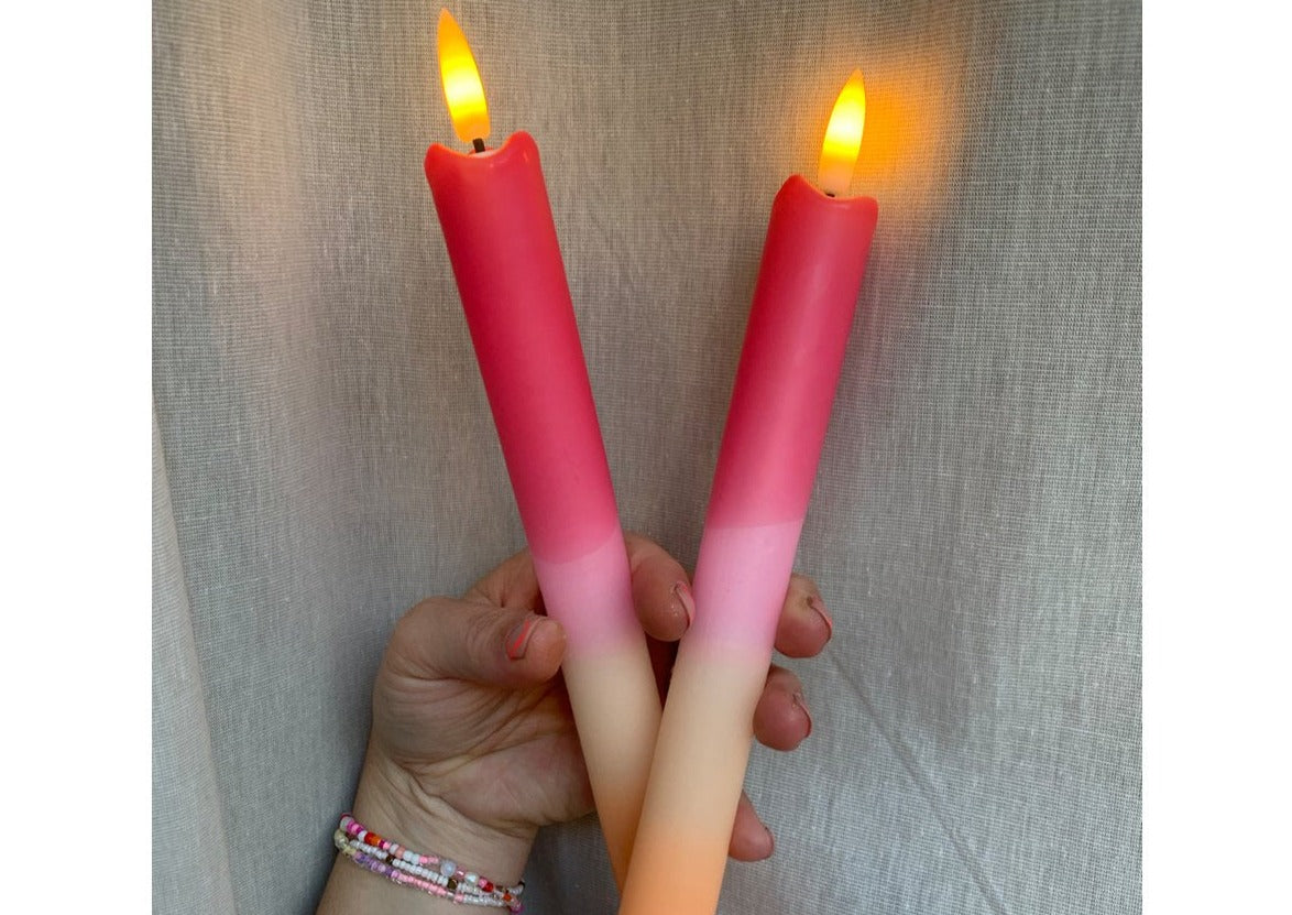 LED kaarsen dip dye (2 stuks) - RUBY Conceptstore