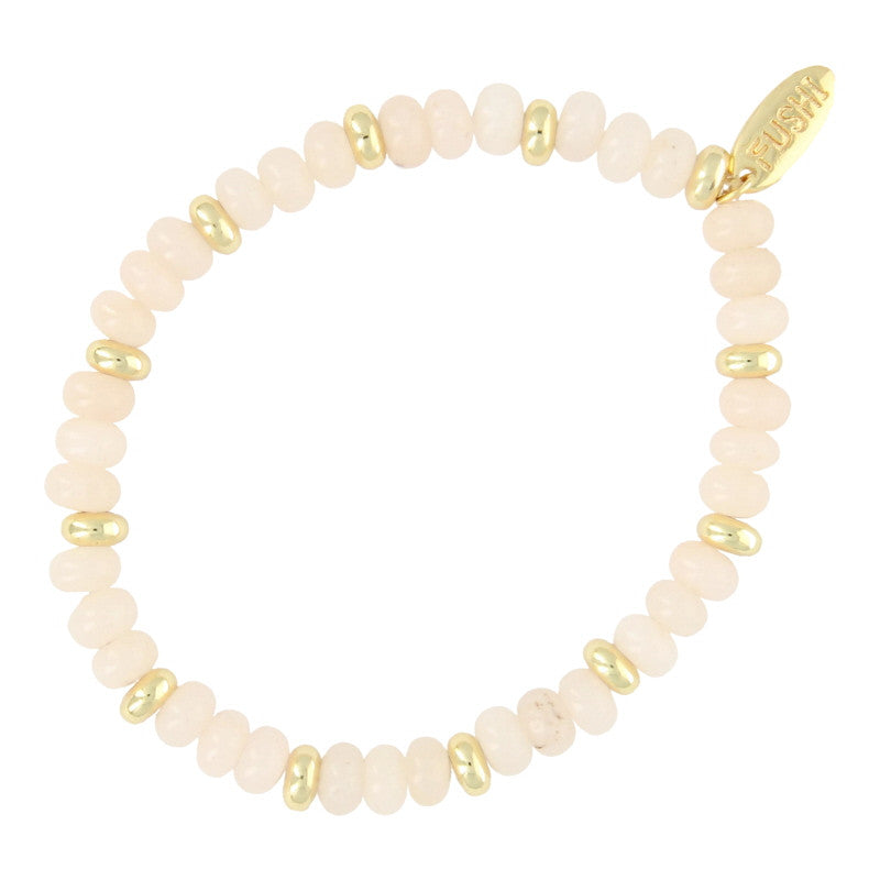 Armband gebroken wit met goud - RUBY Conceptstore