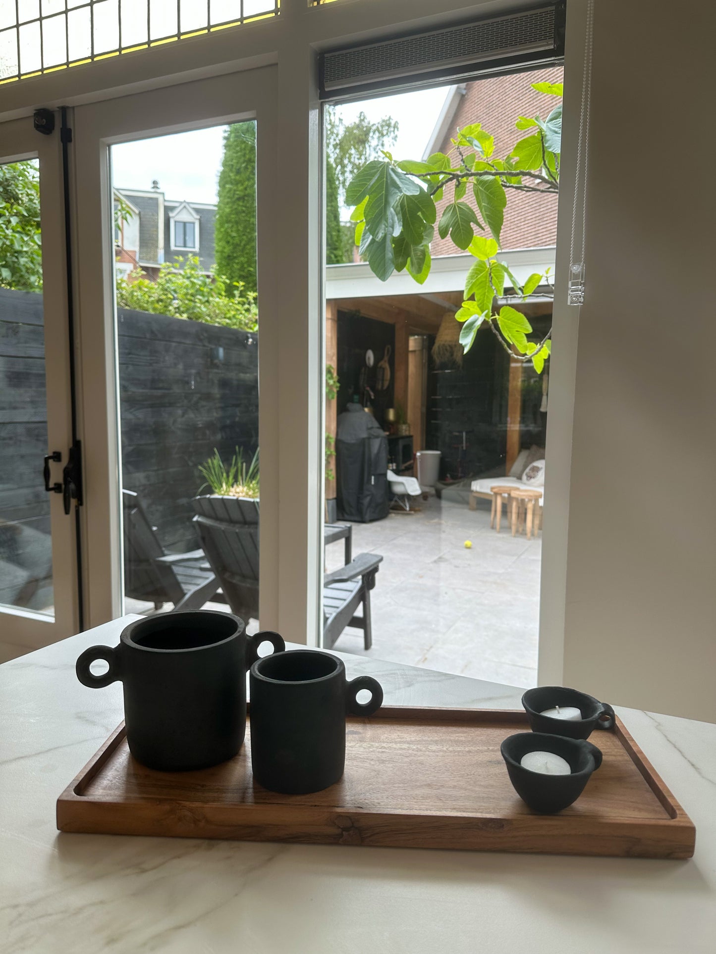 Dienblad met randje bruin - RUBY Conceptstore