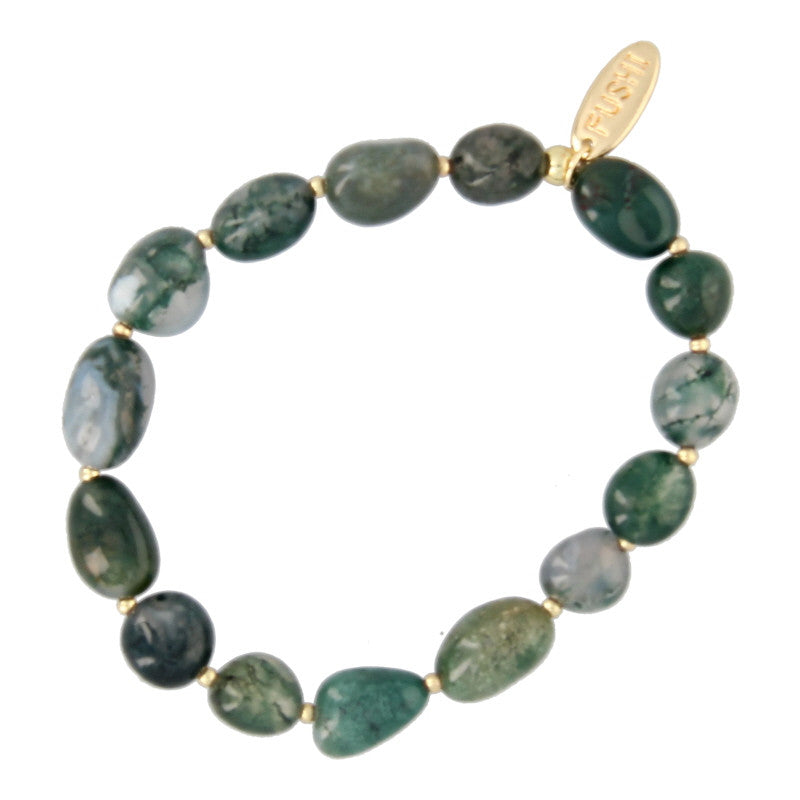 Armbandje grote kralen met kleine gouden - 3 kleuren - RUBY Conceptstore