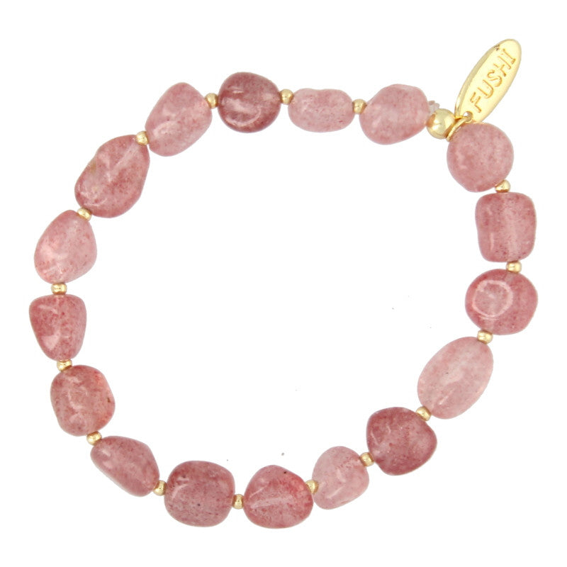 Armbandje grote kralen met kleine gouden - 3 kleuren - RUBY Conceptstore