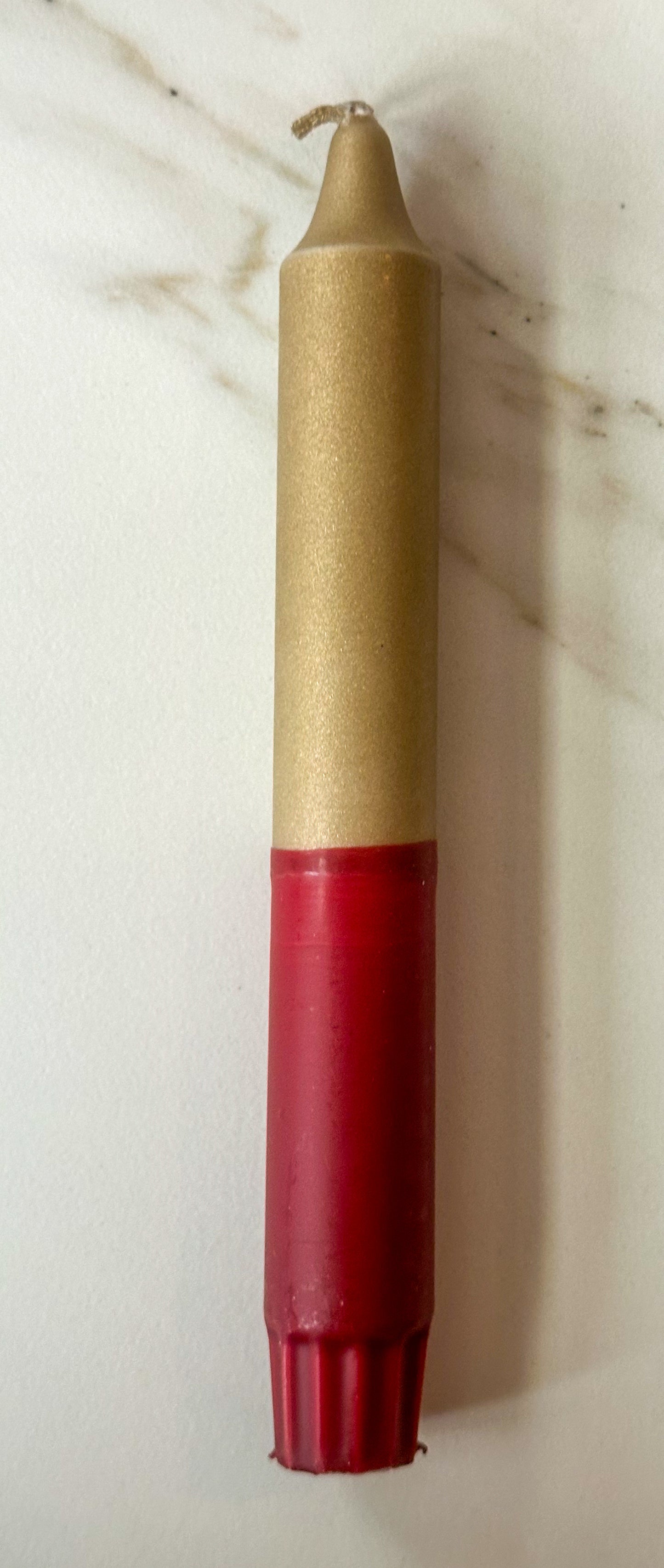Kaarsen dip dye goud - RUBY Conceptstore