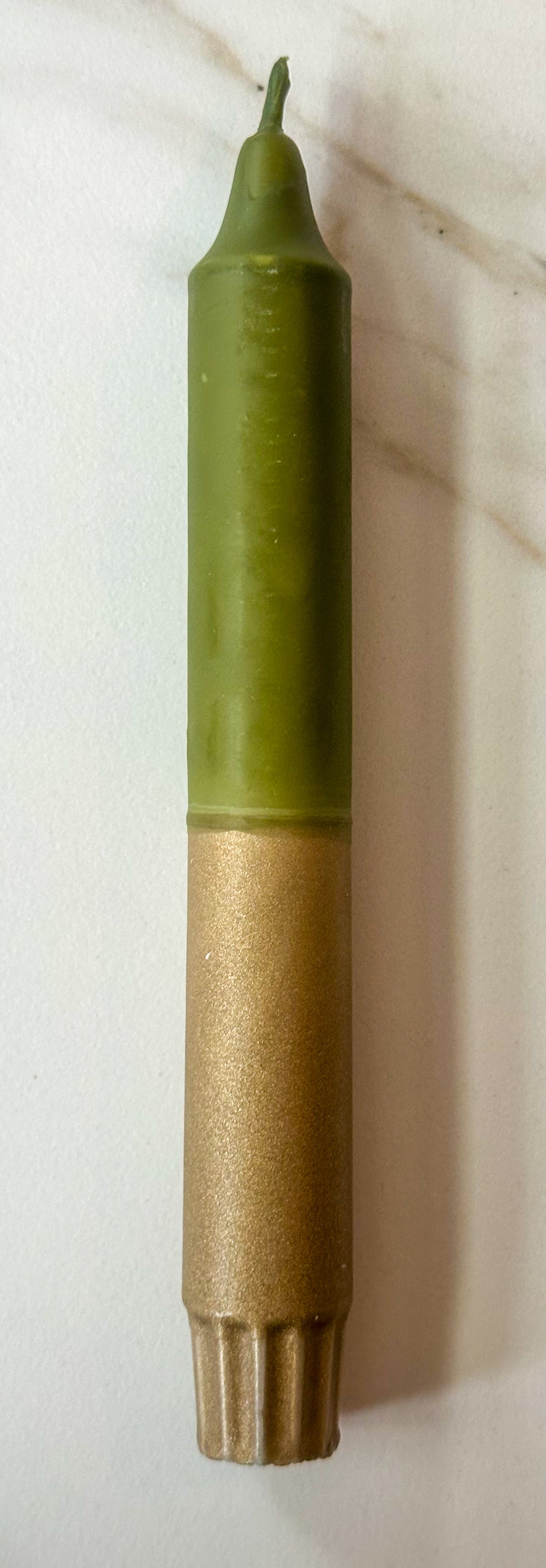 Kaarsen dip dye goud - RUBY Conceptstore