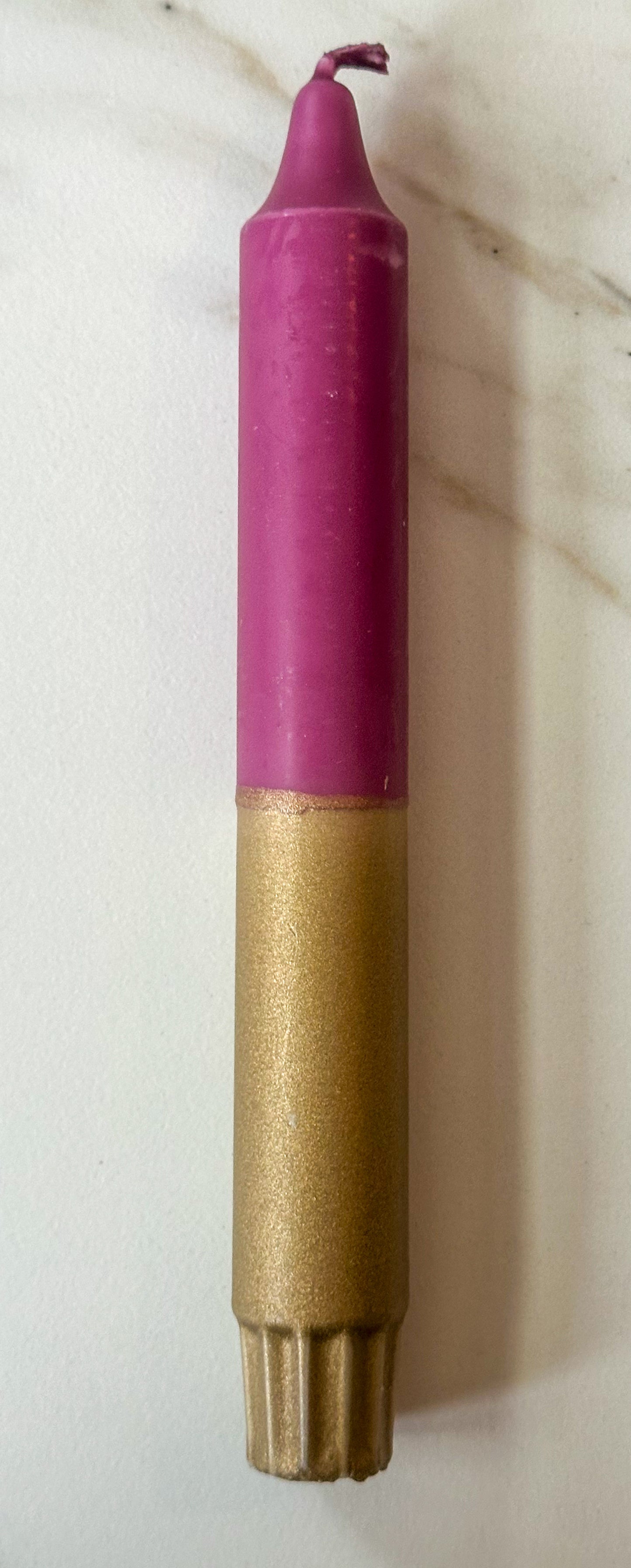 Kaarsen dip dye goud - RUBY Conceptstore