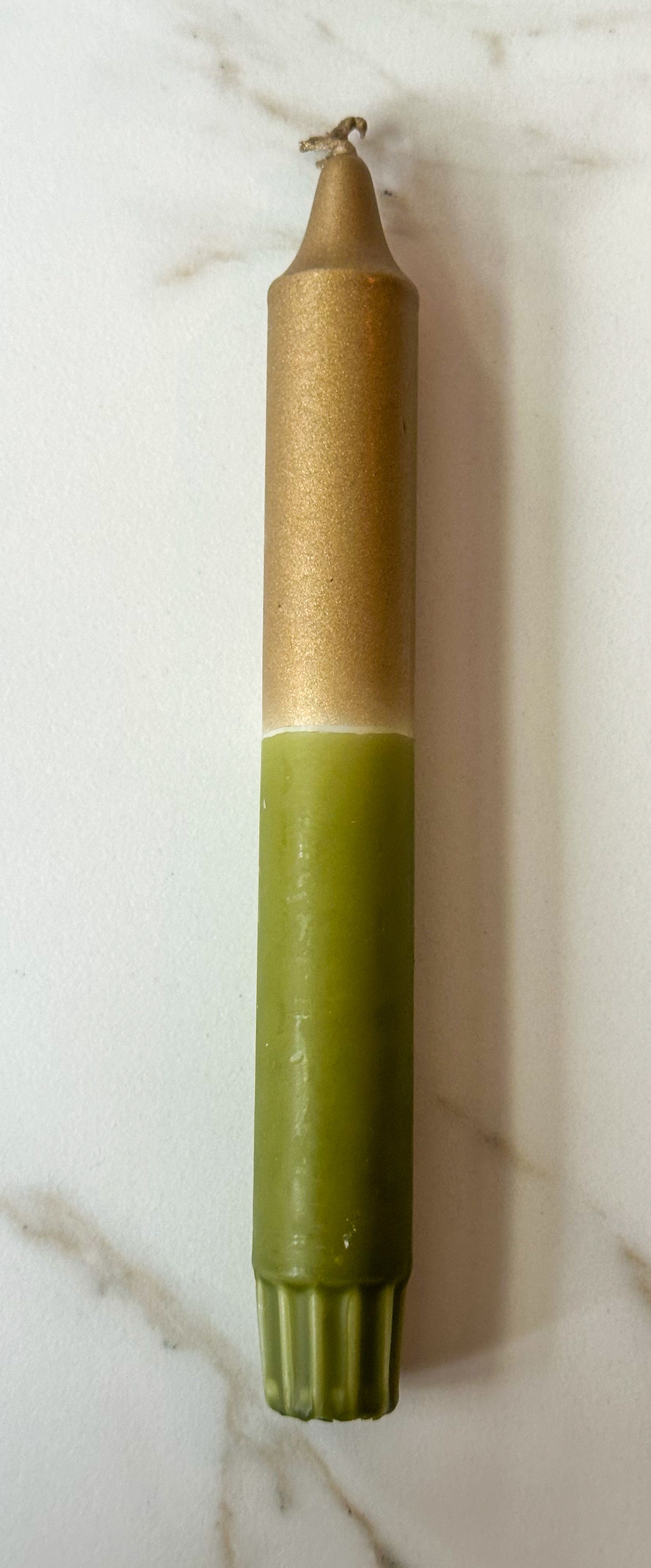 Kaarsen dip dye goud - RUBY Conceptstore