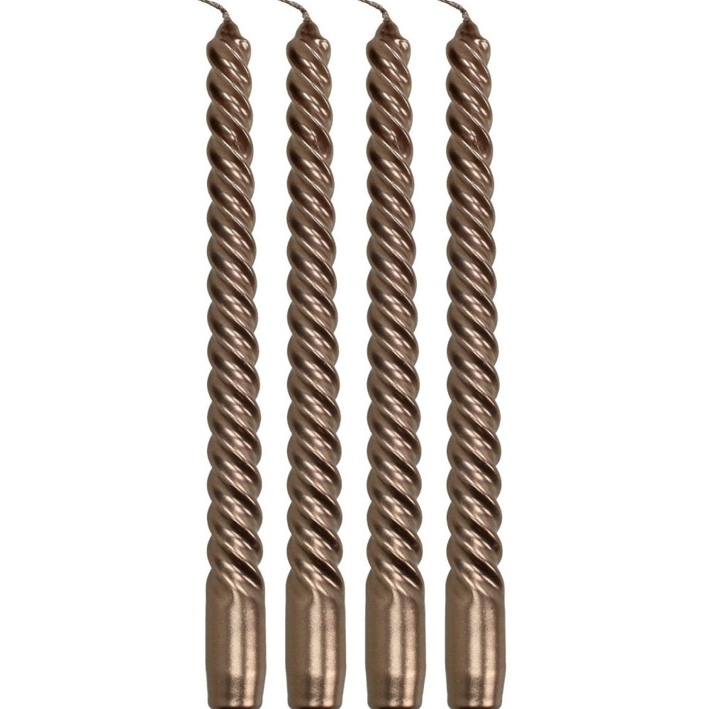 Kaarsen Twisted Koper - RUBY Conceptstore