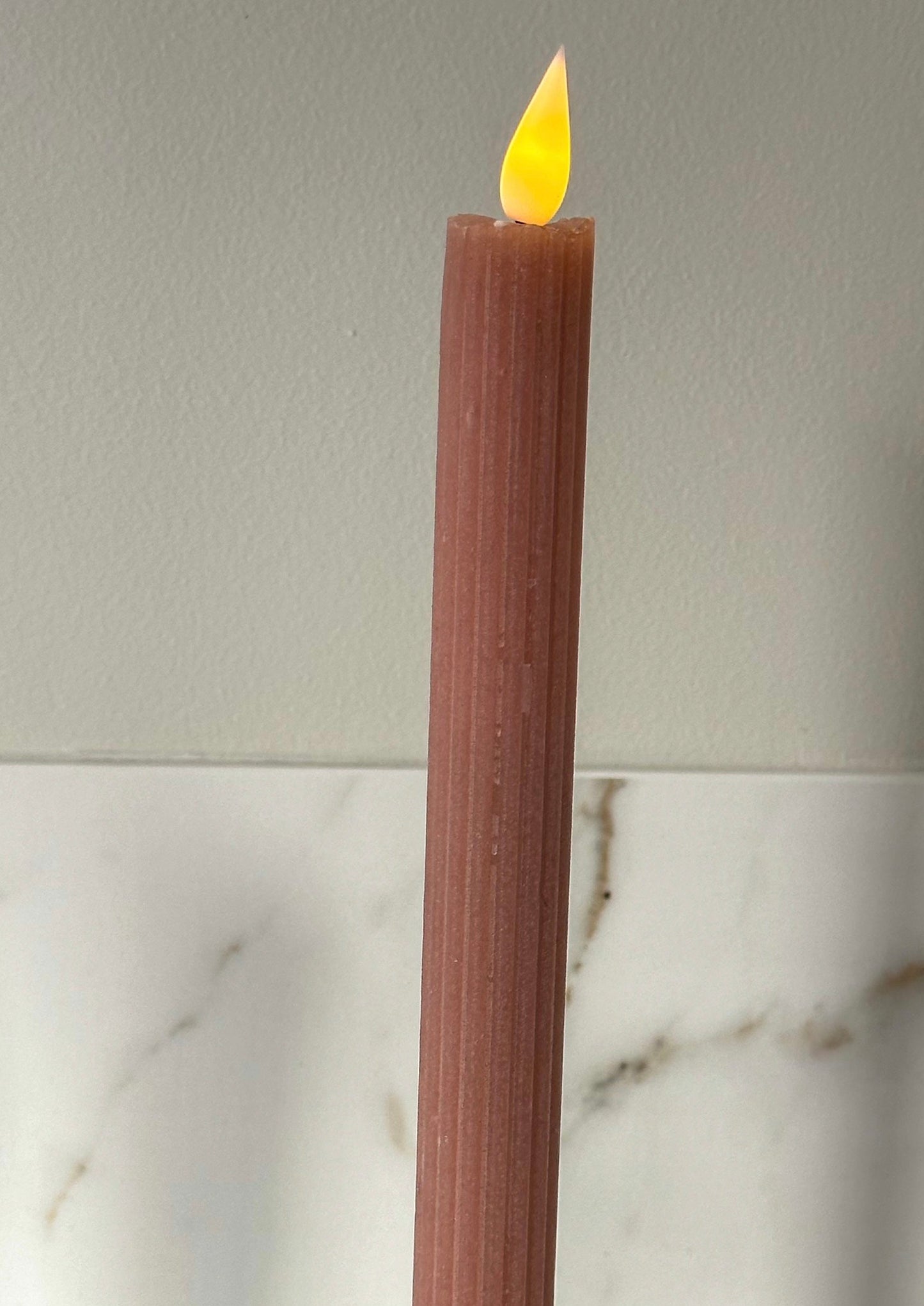 LED kaarsen roze ribbel (2 stuks) - RUBY Conceptstore