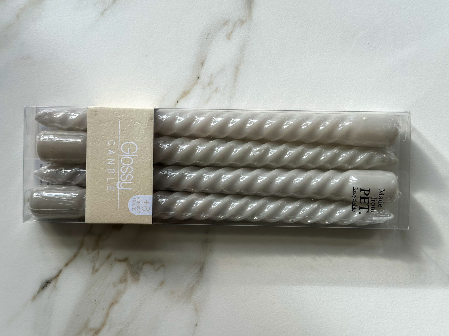 Kaarsen Glossy ivory - RUBY Conceptstore