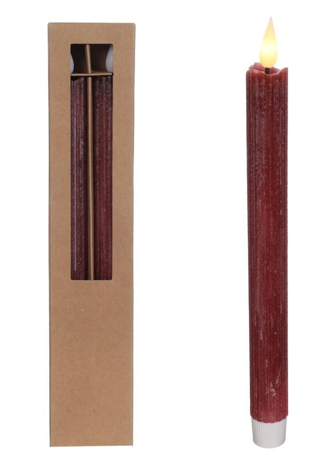 led kaars bordeaux