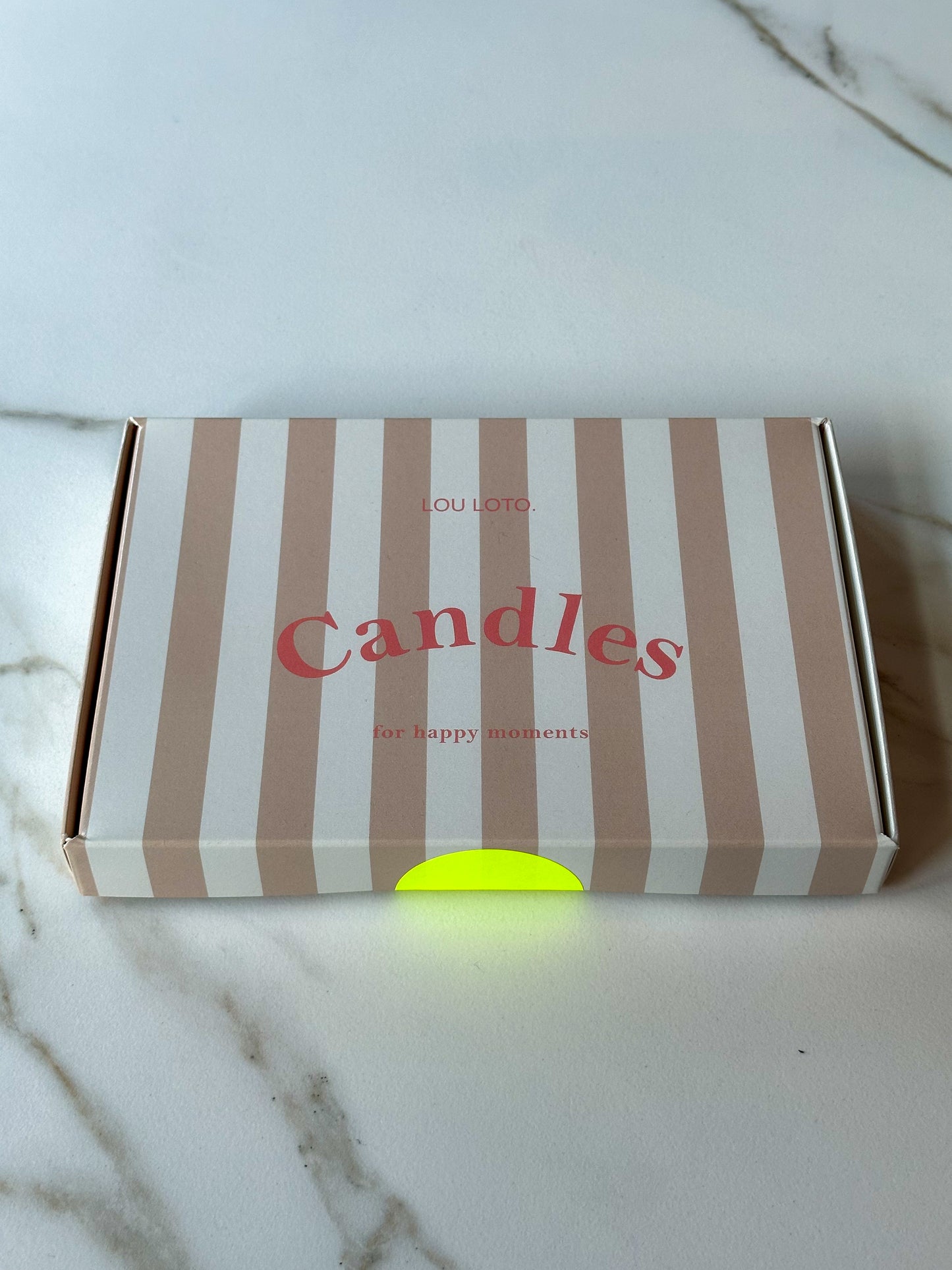 Kaarsen dip dye box rustige kleuren - RUBY Conceptstore