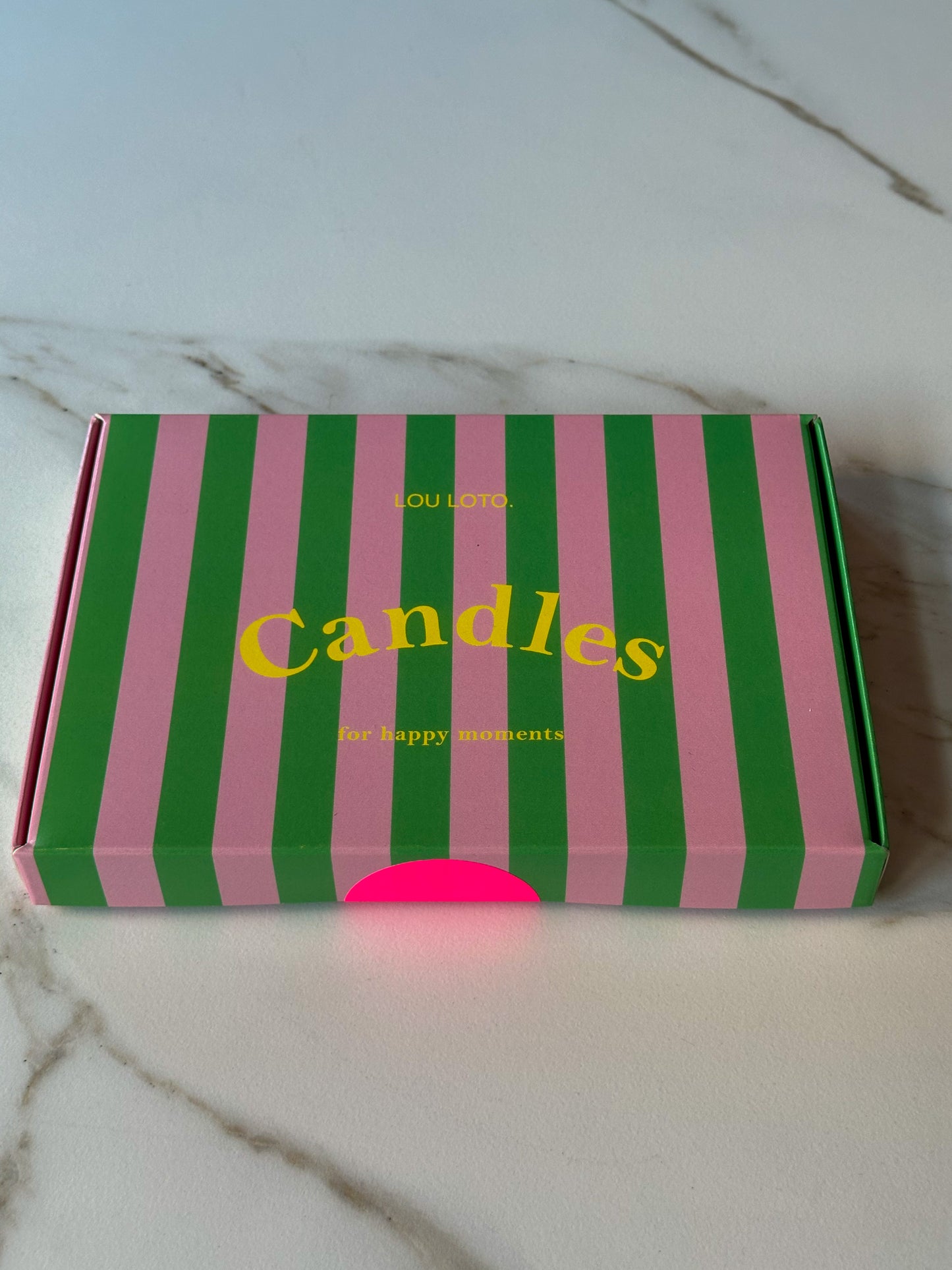 Kaarsen dip dye box kleurrijk - RUBY Conceptstore