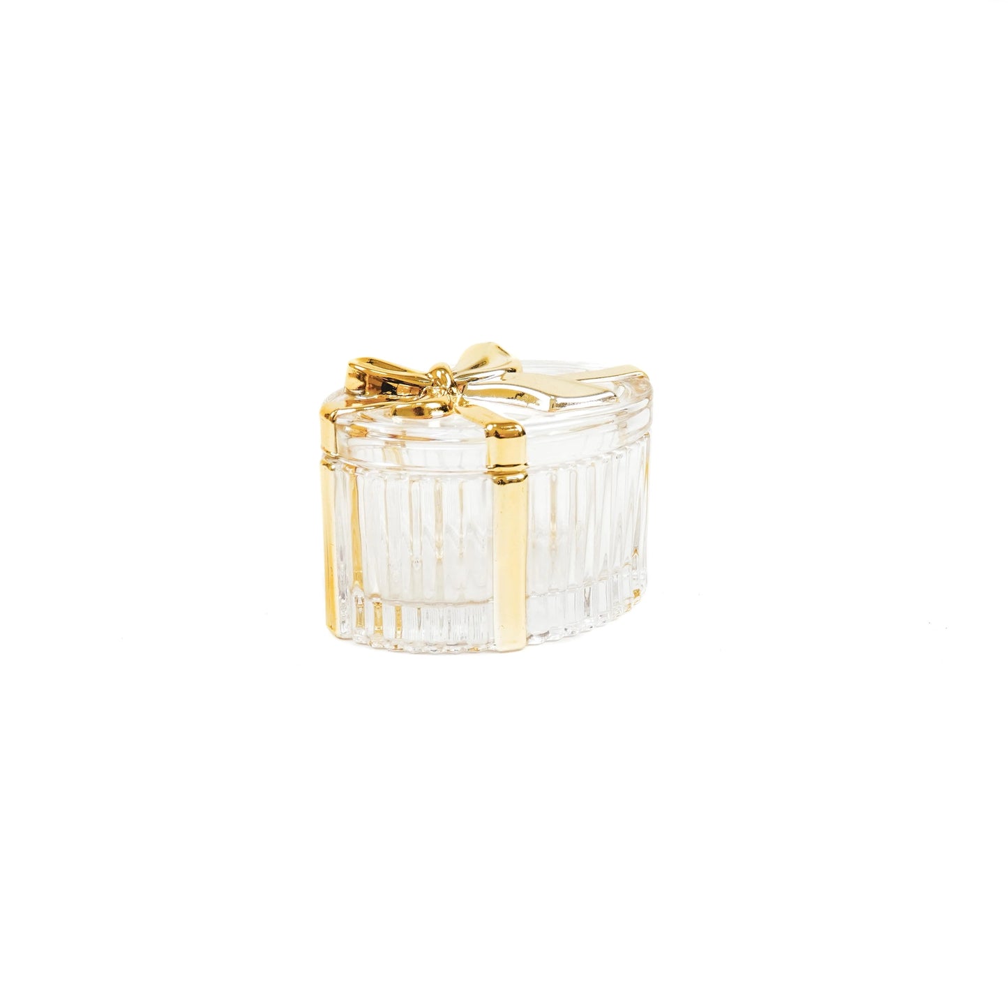 Opbergdoosje met Glamour; Ovale glazen doosje - RUBY Conceptstore