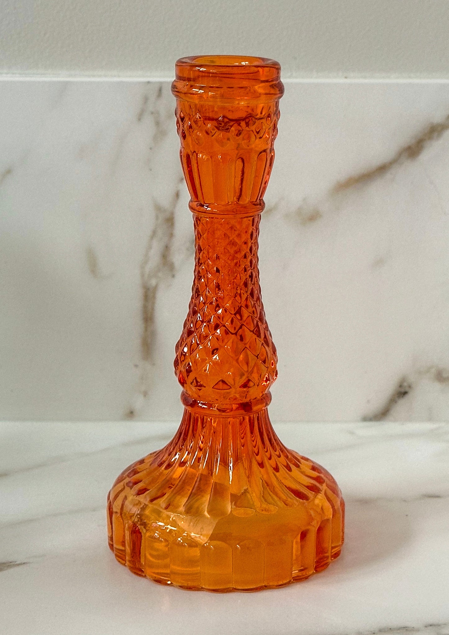 glazen kandelaar Oranje - RUBY Conceptstore
