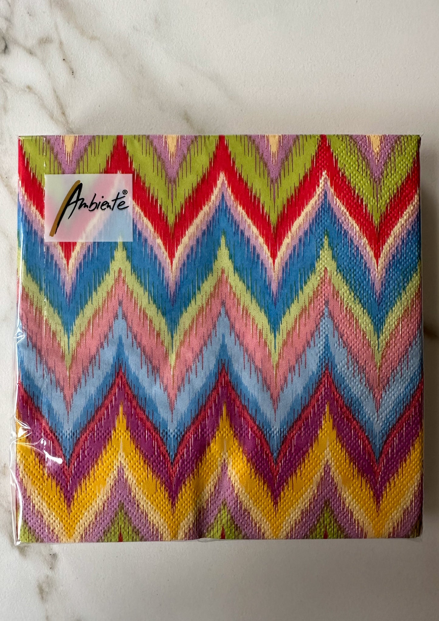 servet missoni print gekleurd