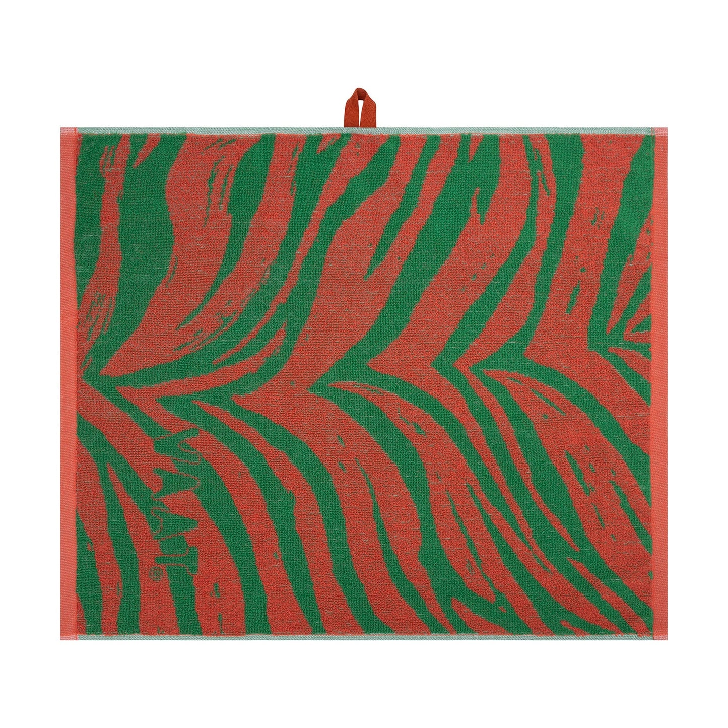 Handdoeken set ZEBRA koraal groen