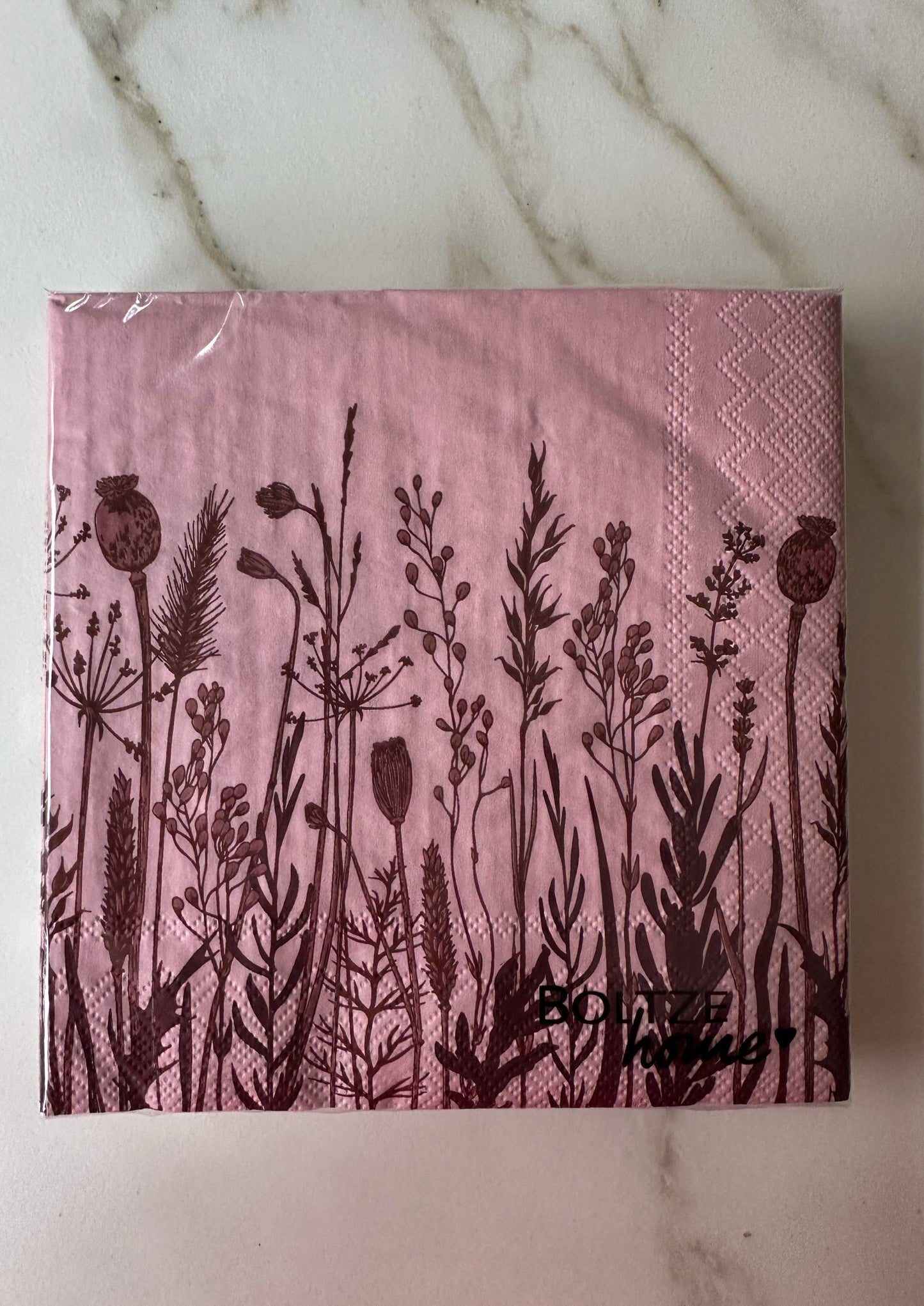 servetten roze bloemen
