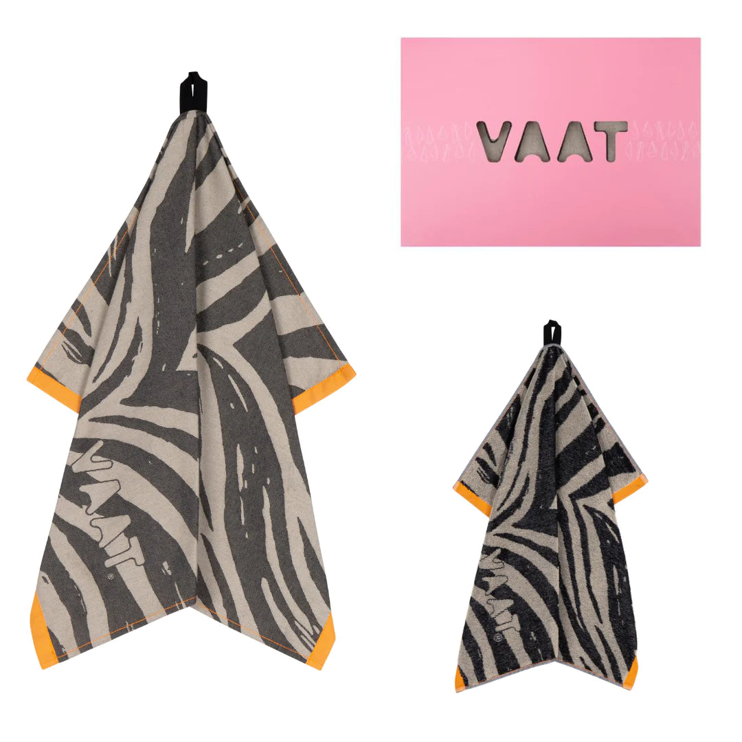 Handdoeken set ZEBRA zwart zand - RUBY Conceptstore