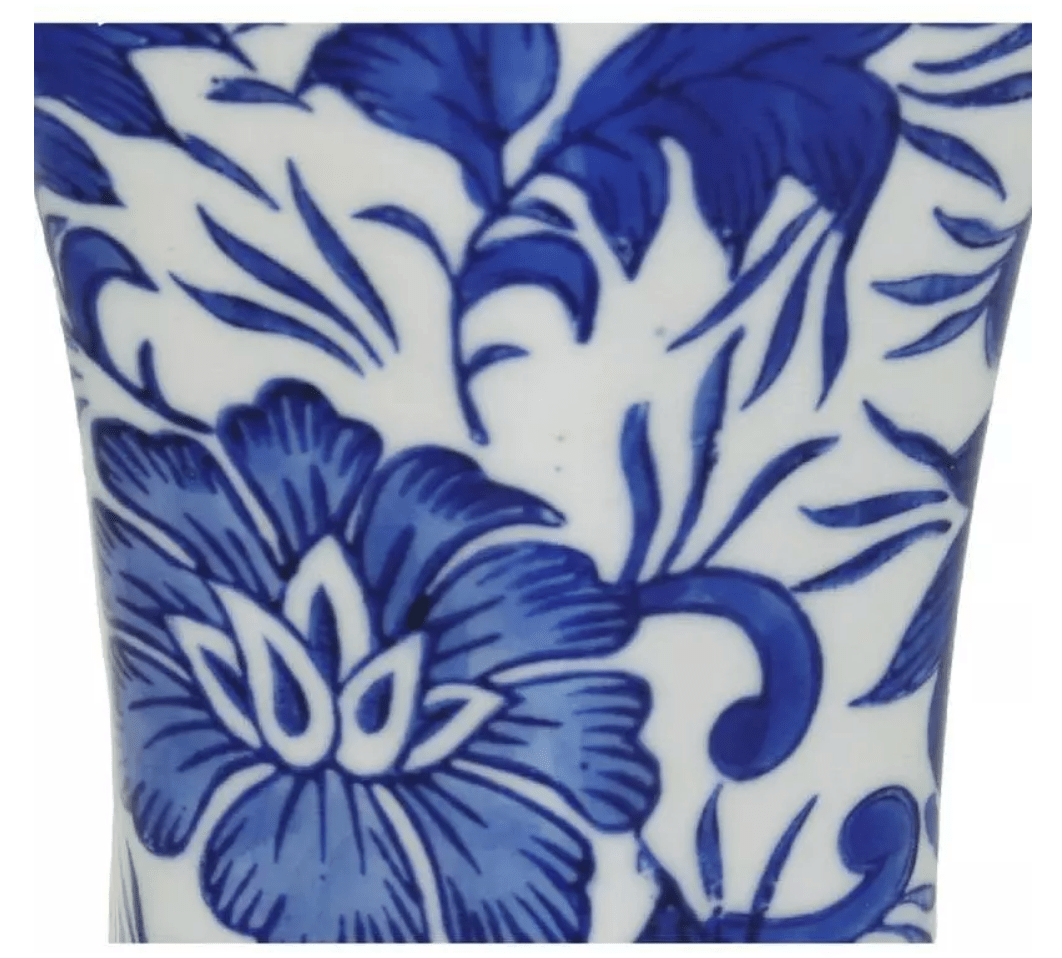 Vaas chinees blauw 21 cm - RUBY Conceptstore