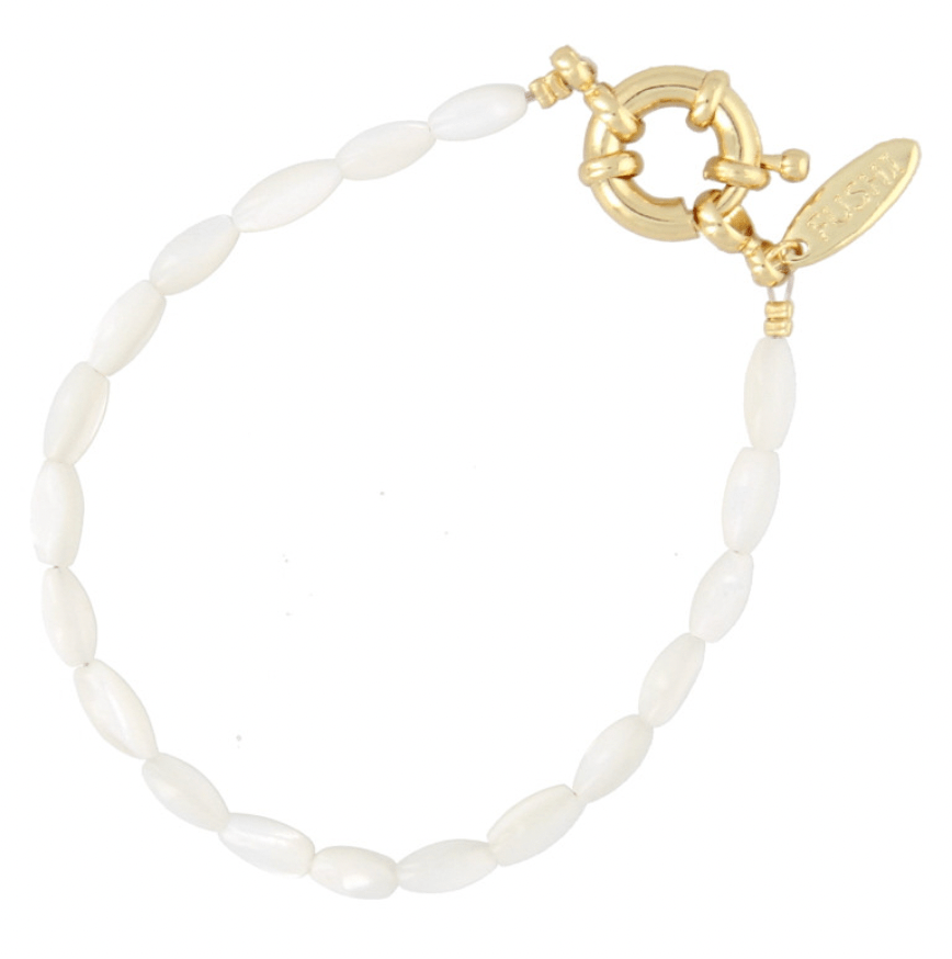 Armband koraal wit - RUBY Conceptstore