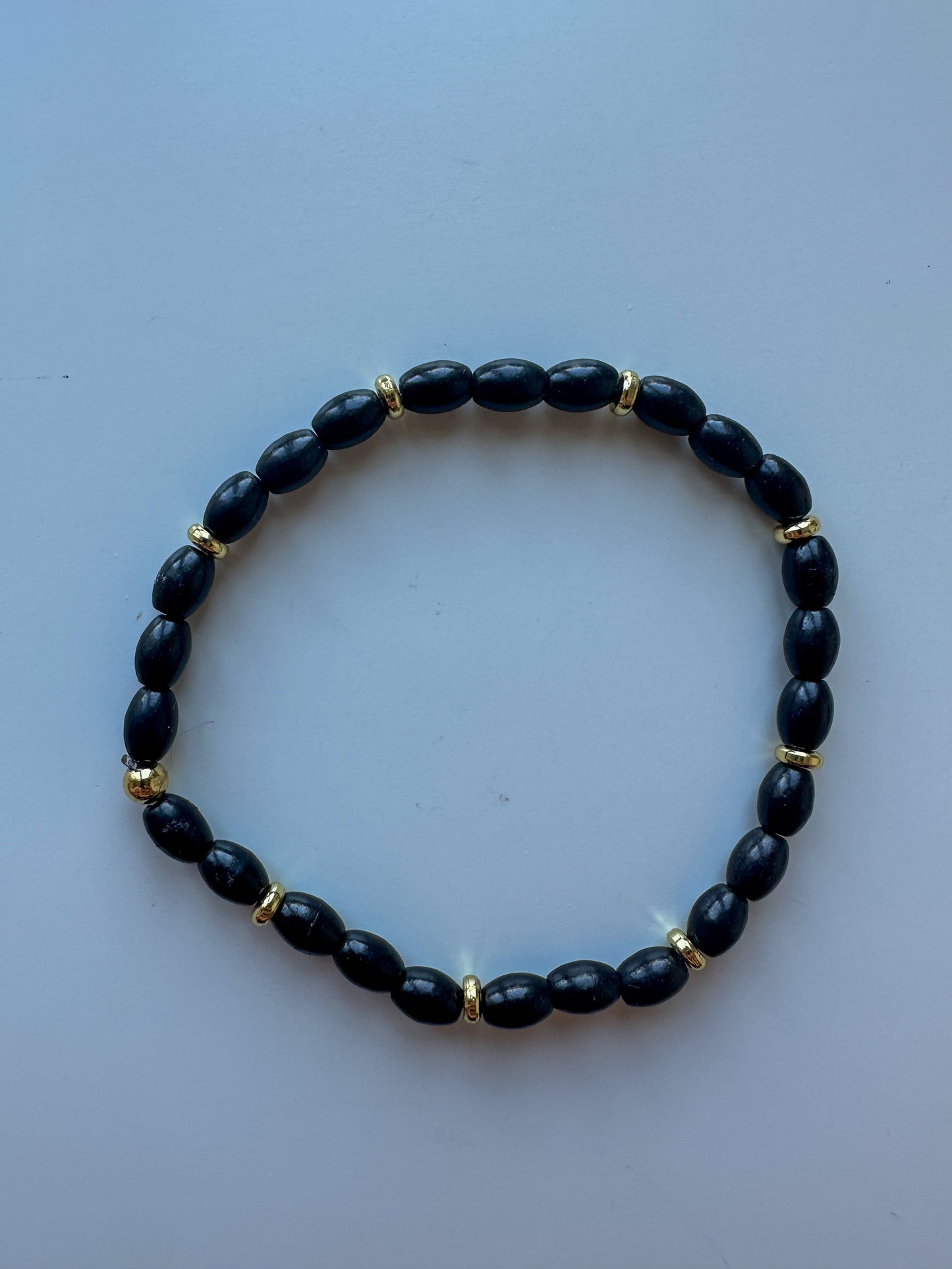 Armband zwart met goud - RUBY Conceptstore
