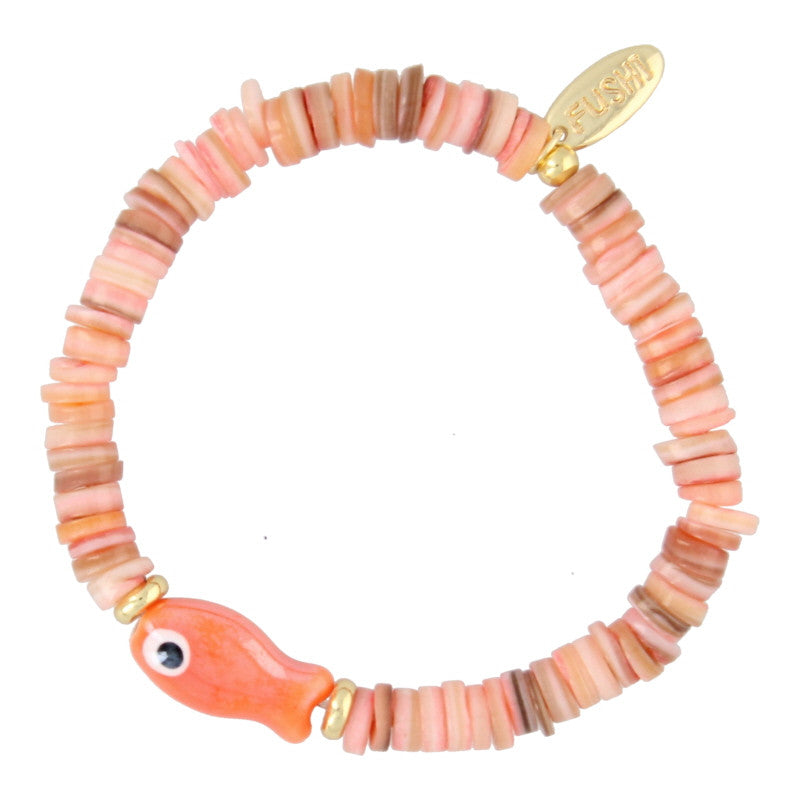 Armband met visje zalm - RUBY Conceptstore