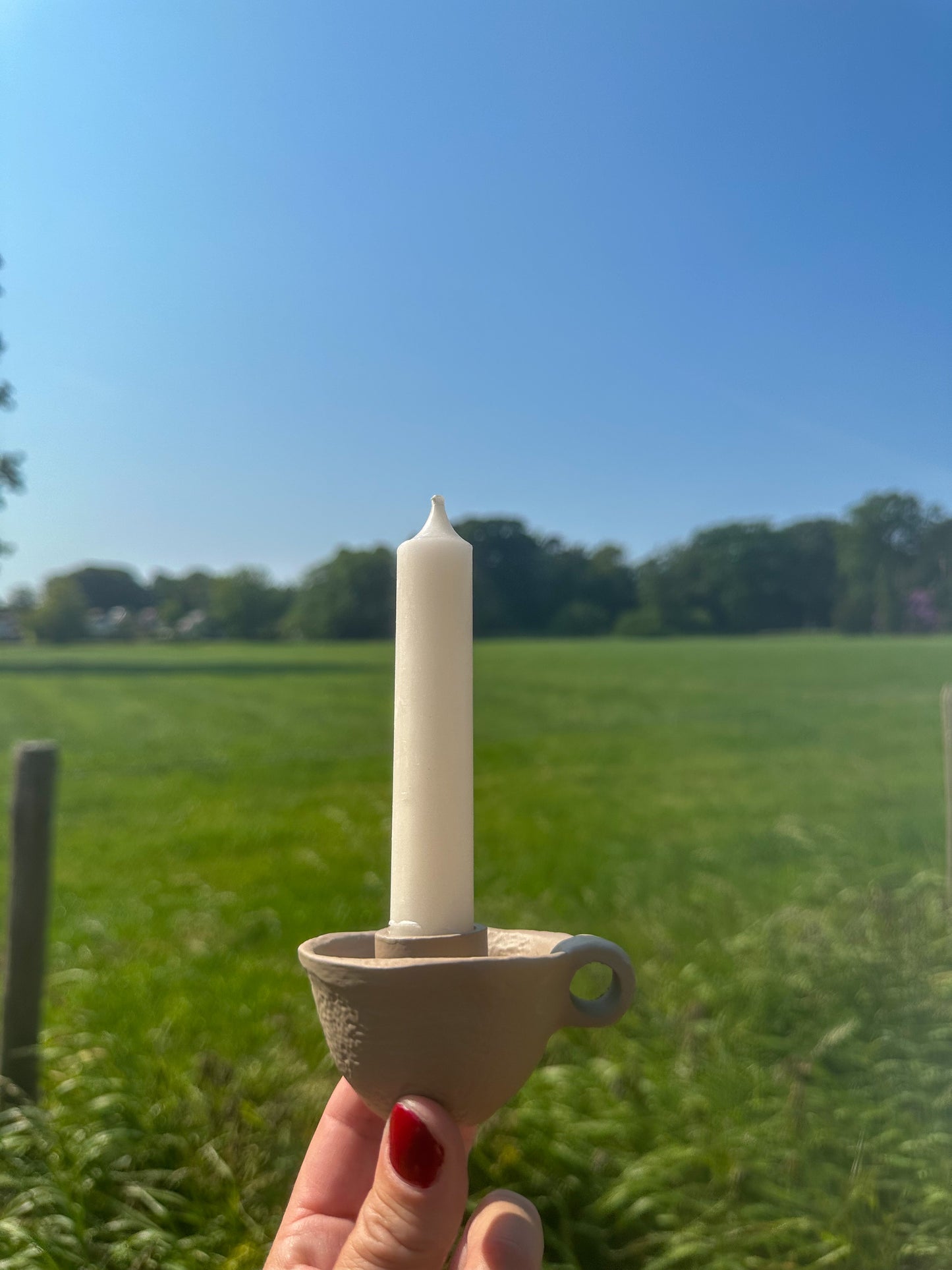 Kandelaar mud met oortje - RUBY Conceptstore