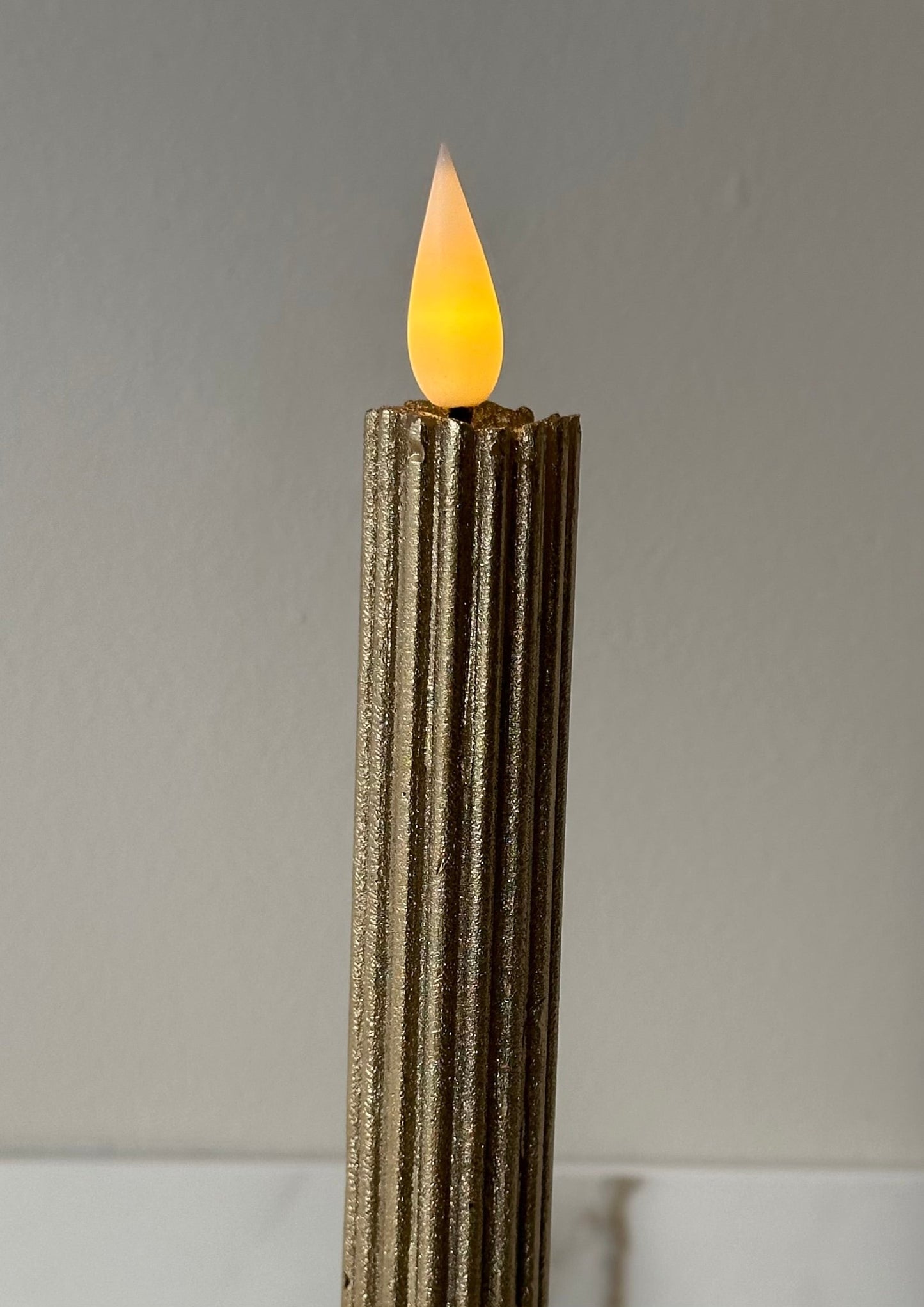 led kaars goud