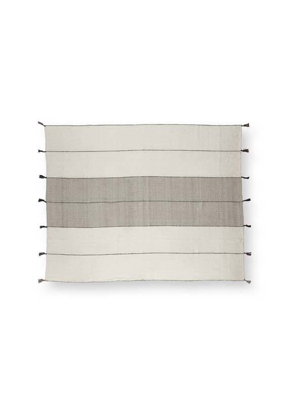 Plaid grijs met kwastjes - RUBY Conceptstore