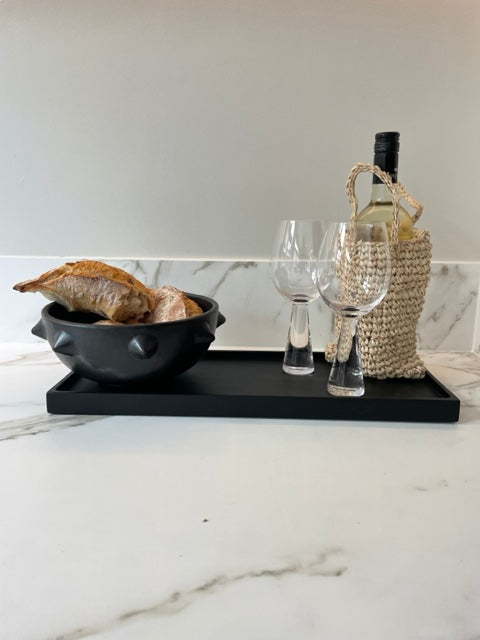 Schaal burnt zwart - RUBY Conceptstore