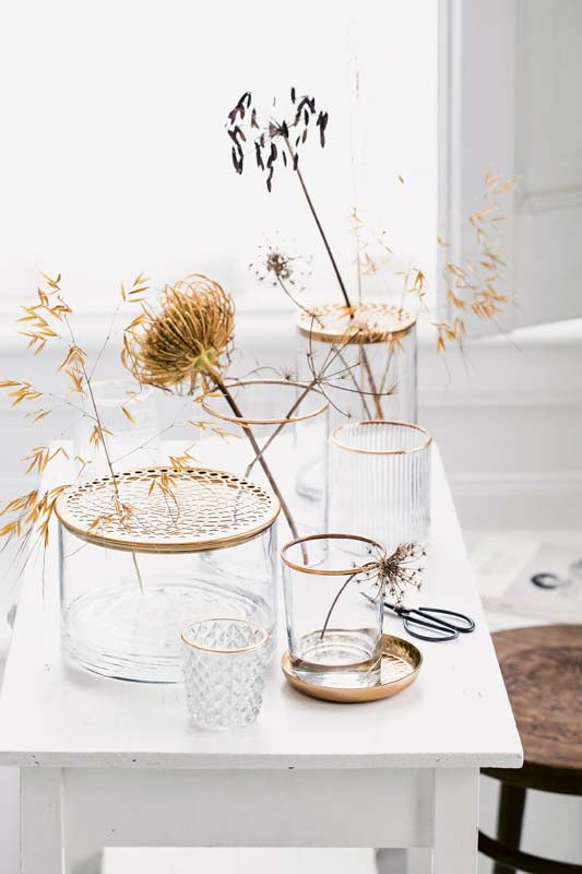 Decoratief glas ribbel 10cm - RUBY Conceptstore