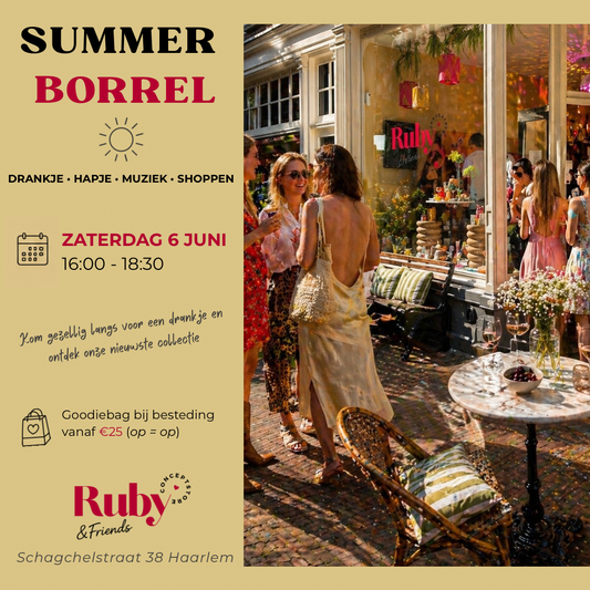 Summer Shopping Borrel in Haarlem bij Ruby & Friends Conceptstore