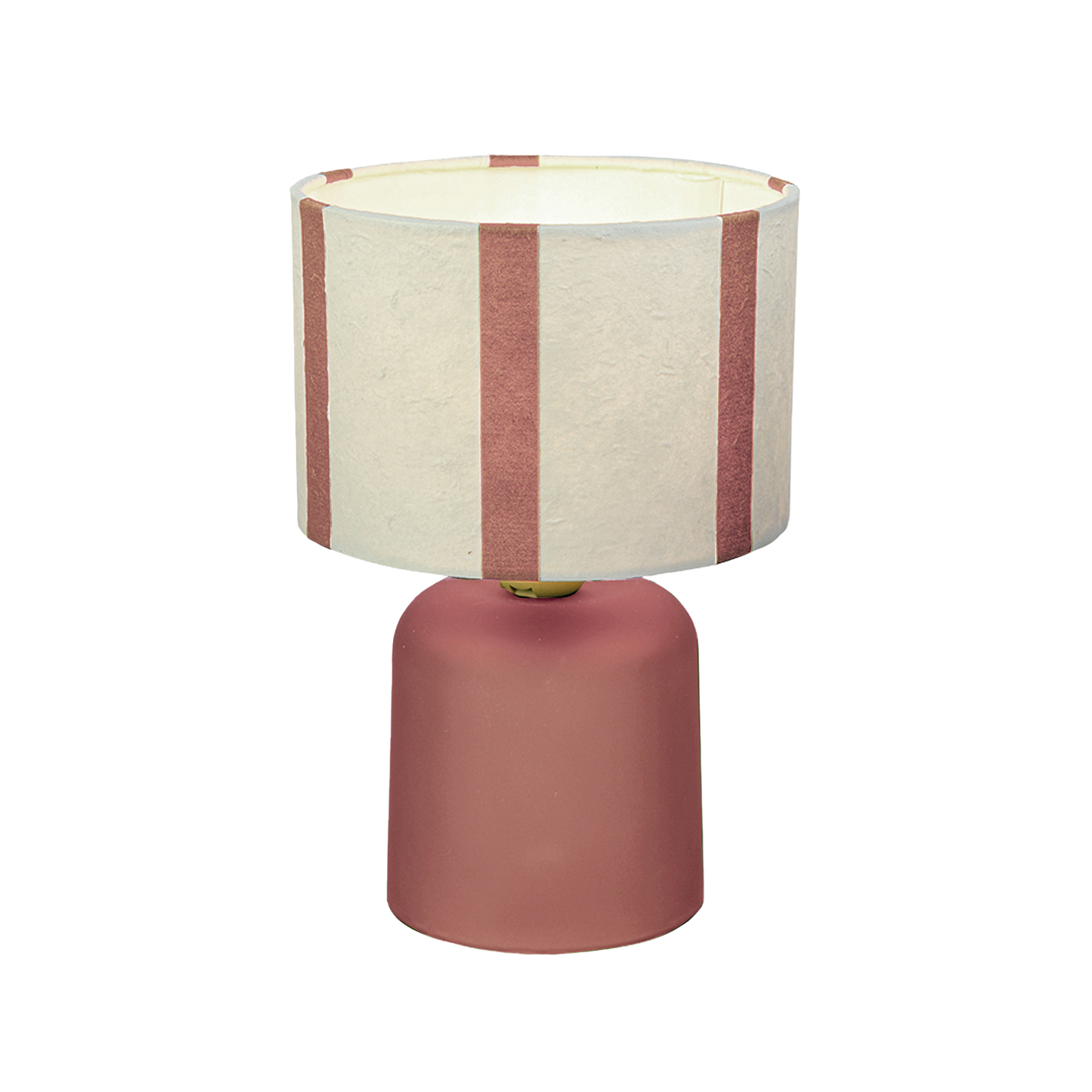 LED Tafellamp Roze – Gestreepte Kap