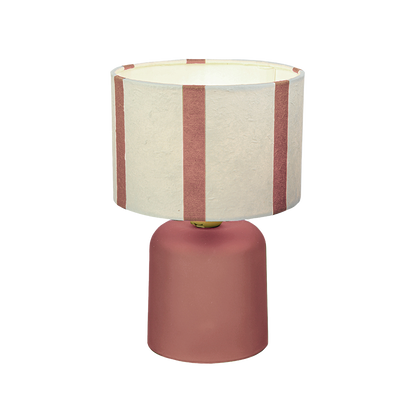 LED Tafellamp Roze – Gestreepte Kap