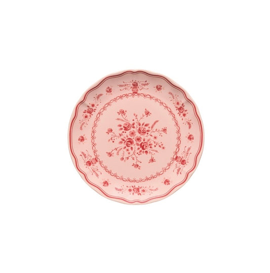 Vila Ontbijtbord 21 cm – Roze-Rood Bloemenservies