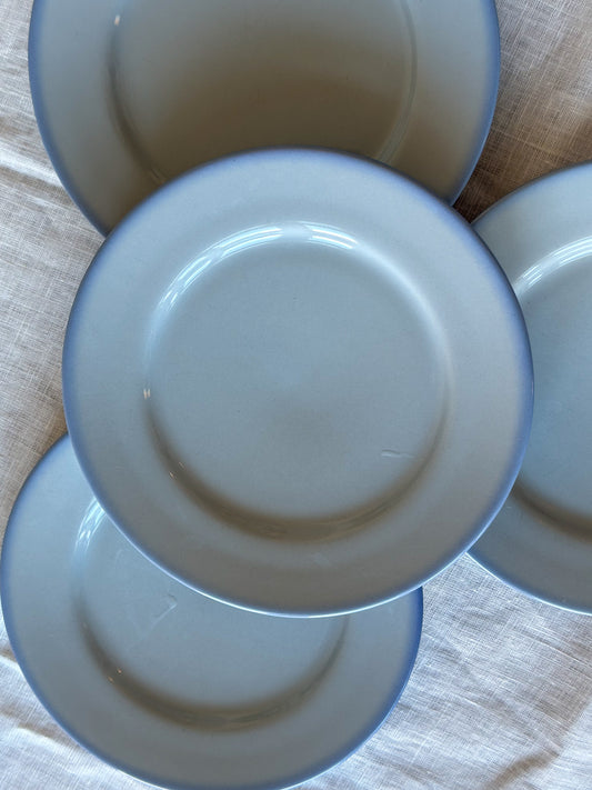 Vintage Poederblauwe Bordjes – Set van 4 - Ruby Conceptstore 