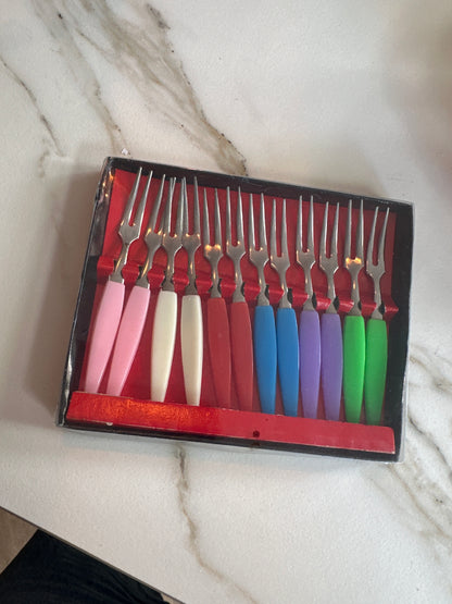 Vintage Franse Cocktailprikkers Set in Doos - Ruby Conceptstore 