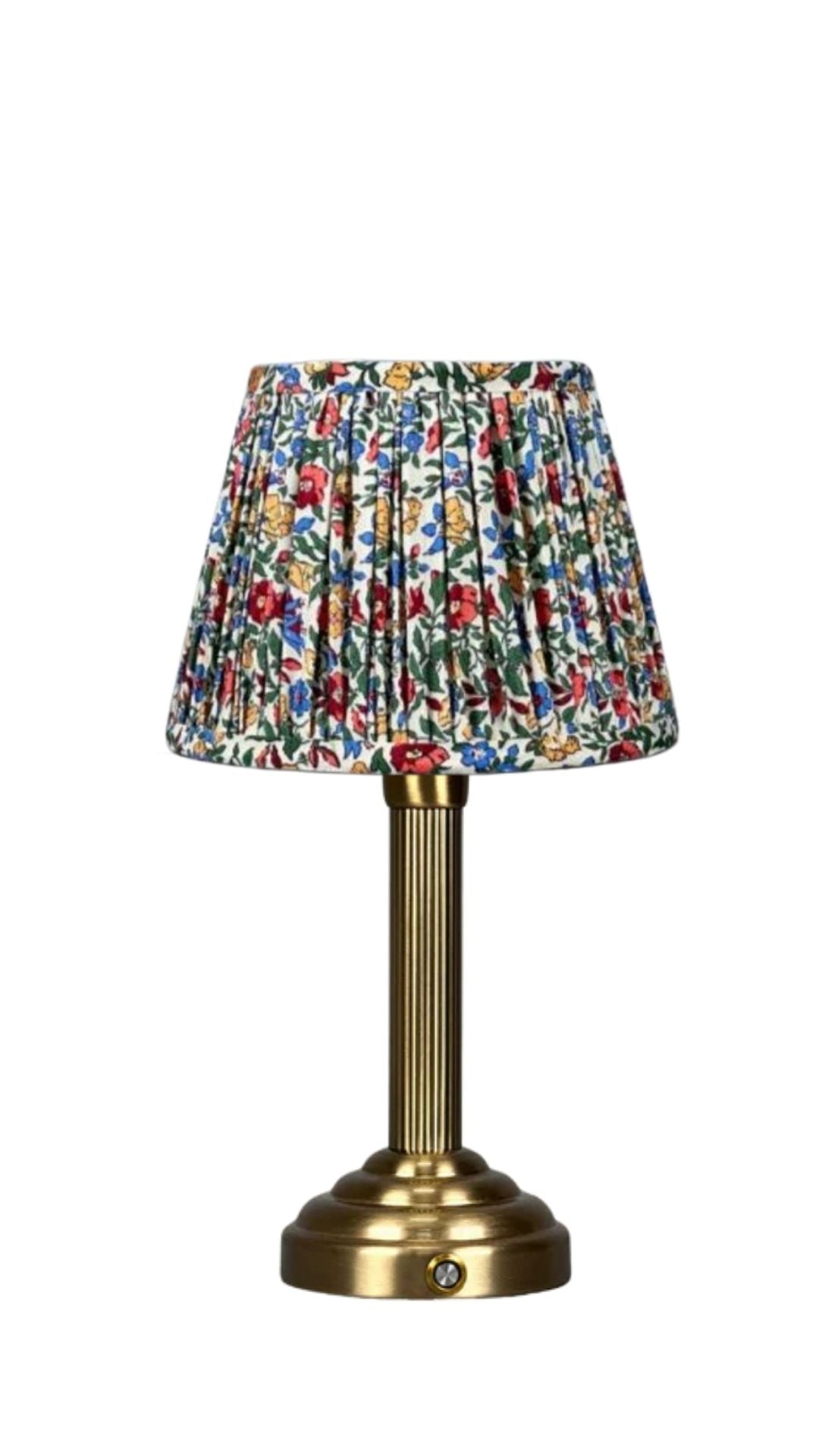 PRE ORDER - Tuileries - Luxe tafellamp met gebloemde kap en ronde voet