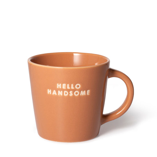 PRE ORDER - Vondels - Cappuccino mok HELLO HANDSOME