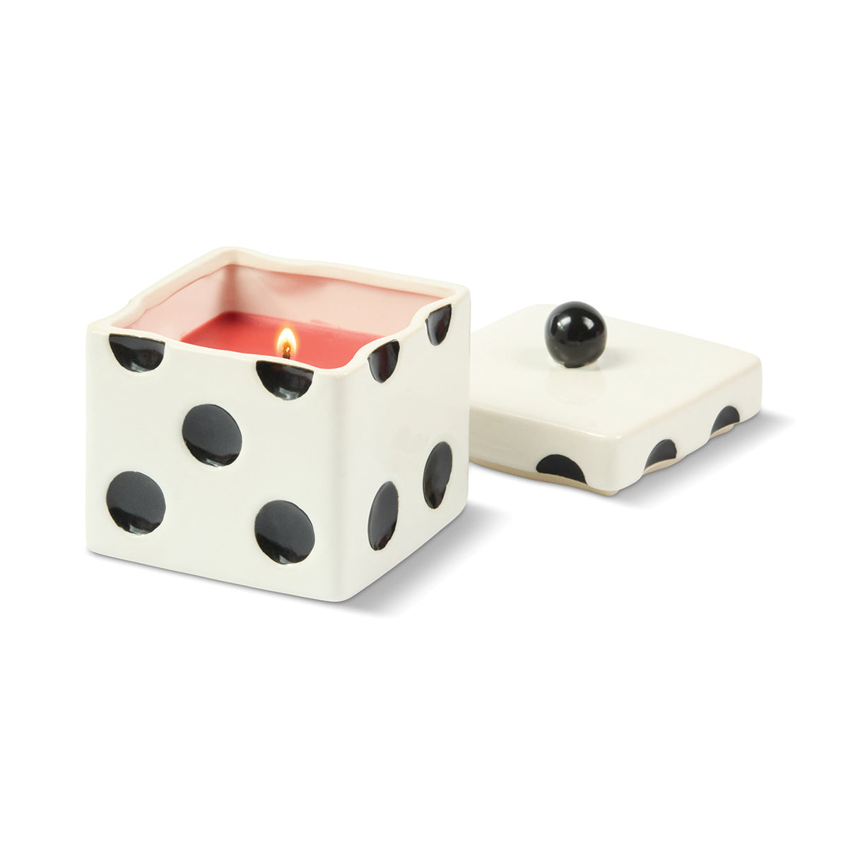 Paddywax geurkaars dobbelsteen rood