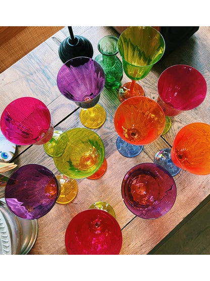 Anna + Nina - Multicoloured Wijnglazen Set van 4 - RUBY Conceptstore 