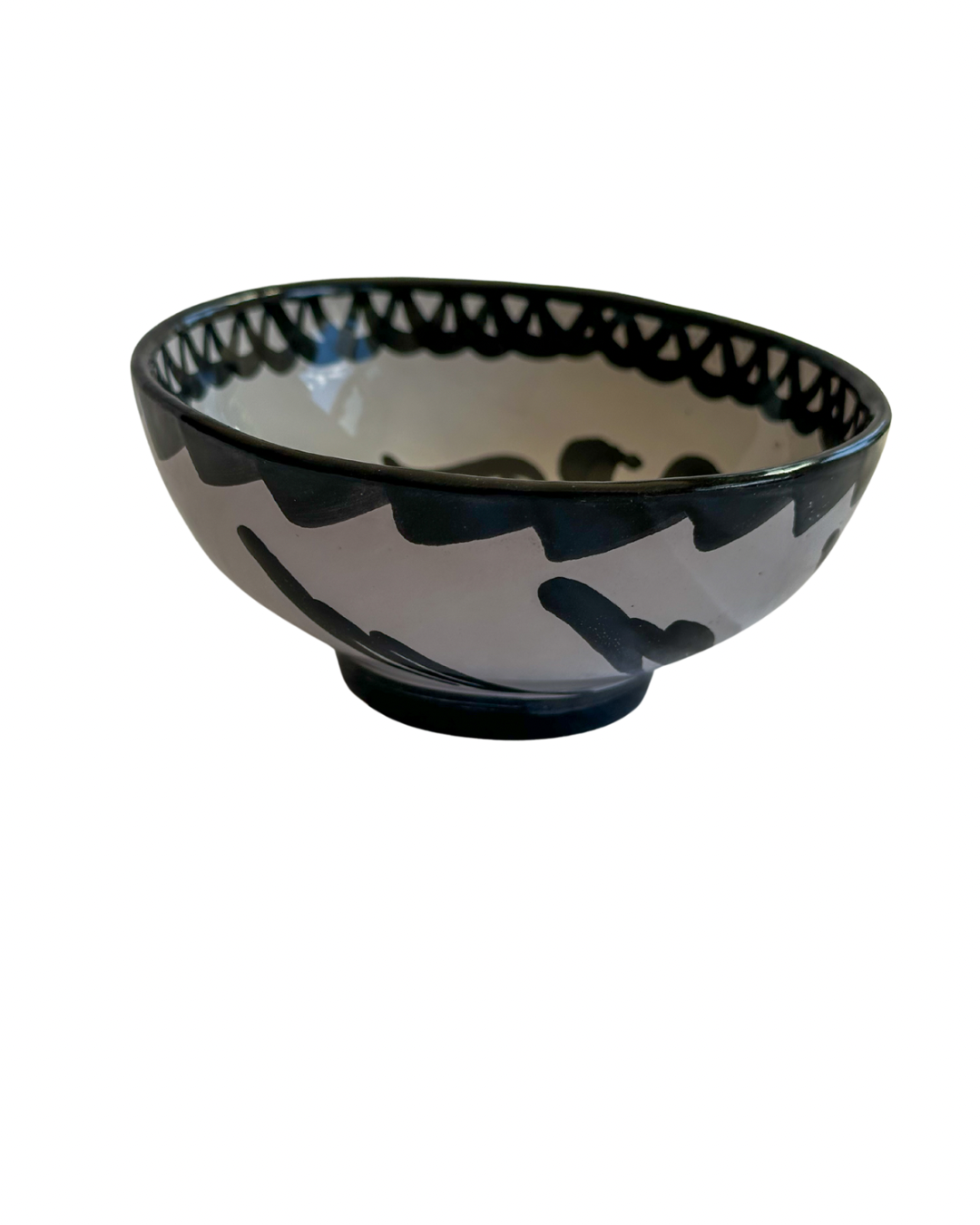 Tapasschaaltje 10 cm Granada Zwart | Rubia Cerámica
