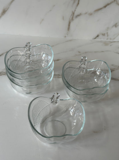 Vintage glazen appel schaaltje - Ruby Conceptstore 