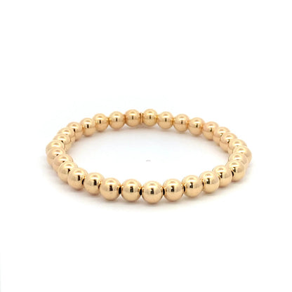 Armband gouden balletjes – Stainless Steel