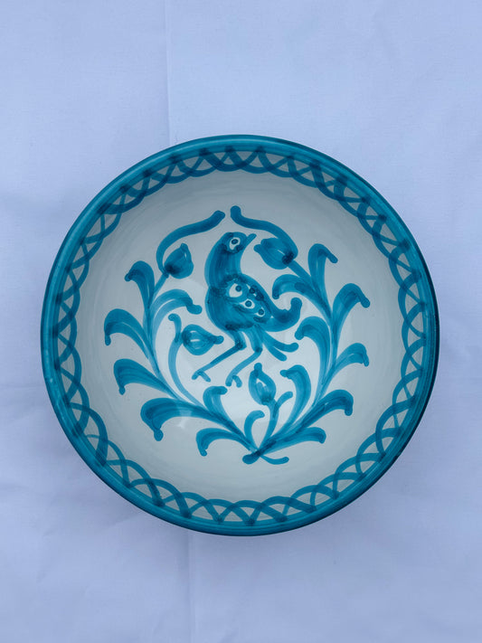 Spaanse bowl 15cm Granada Turquoise | Rubia Cerámica