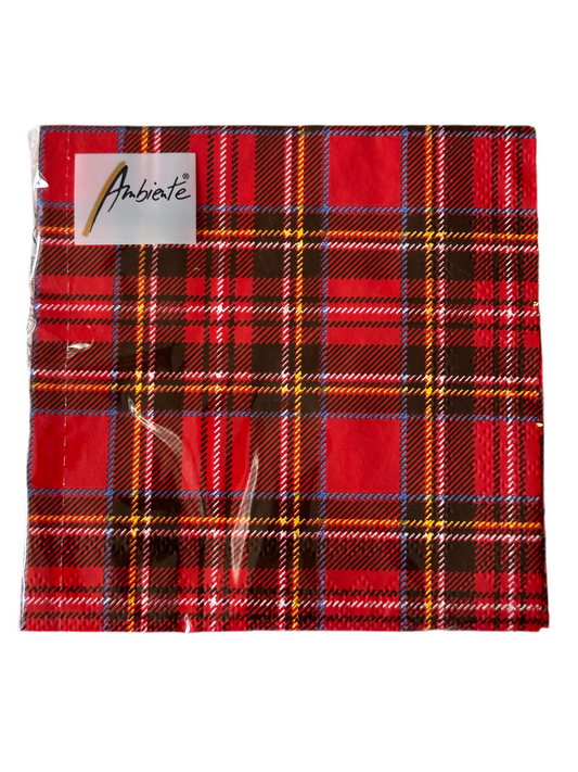 Servetten klein scottish red | Ruby Conceptstore