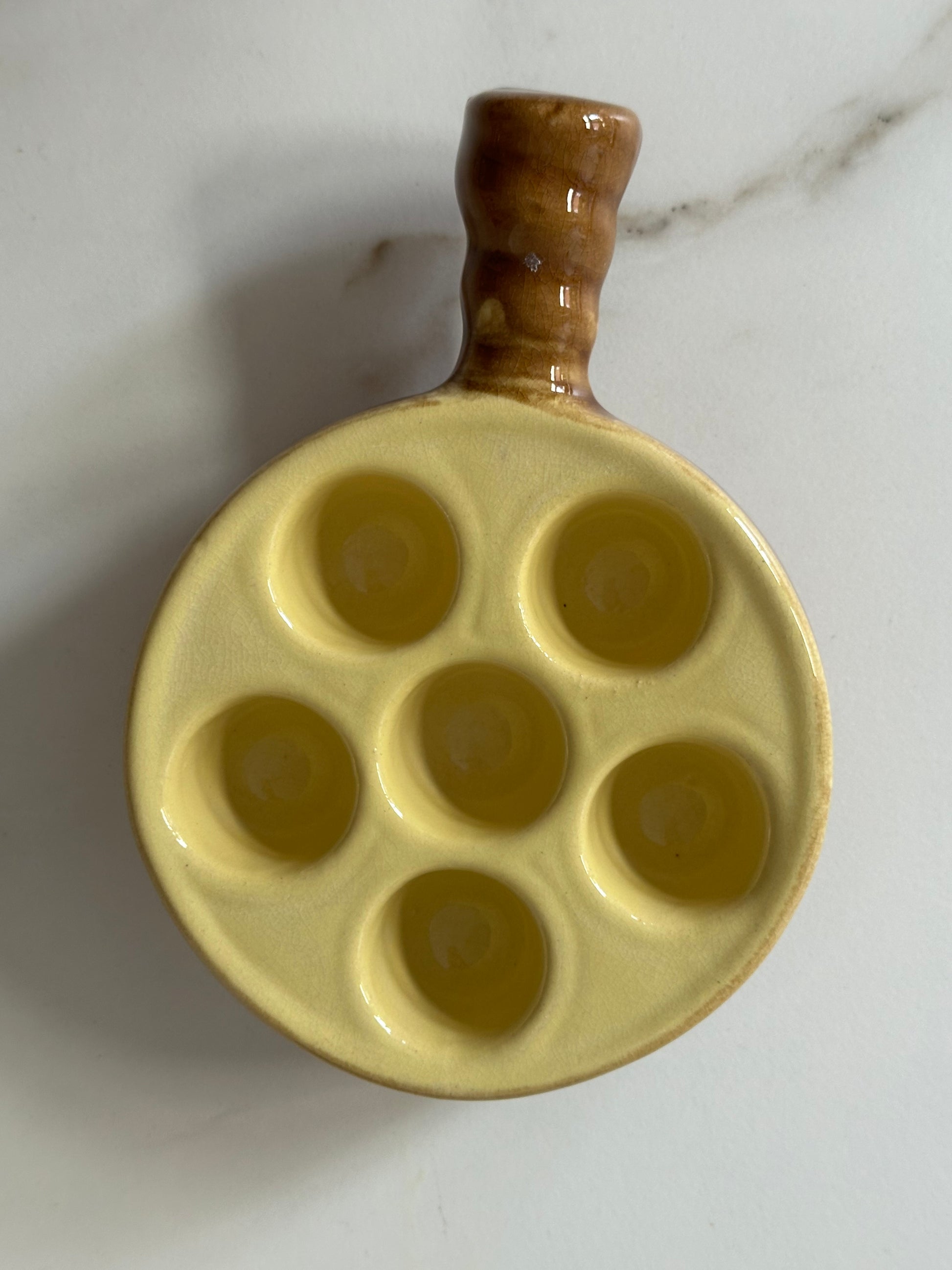 Vintage escargot schaaltjes – keramiek – Made in France (set van 2) - Ruby Conceptstore 