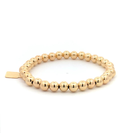 Armband gouden balletjes – Stainless Steel